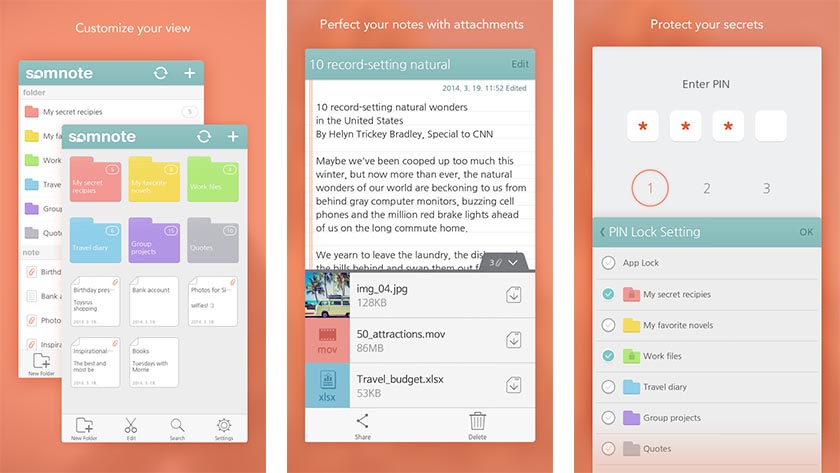 SomNote screenshot SomNote best note taking apps for android