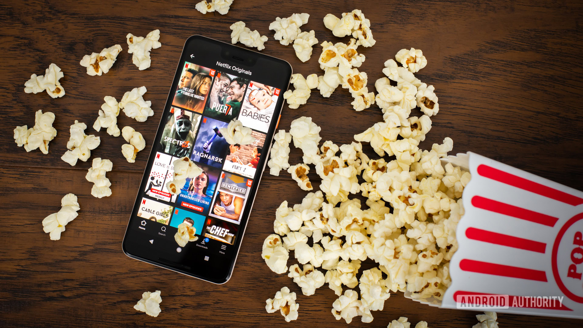 Netflix Originals next to popcorn stock photo 4 Netflix Originals next to popcorn stock photo 4