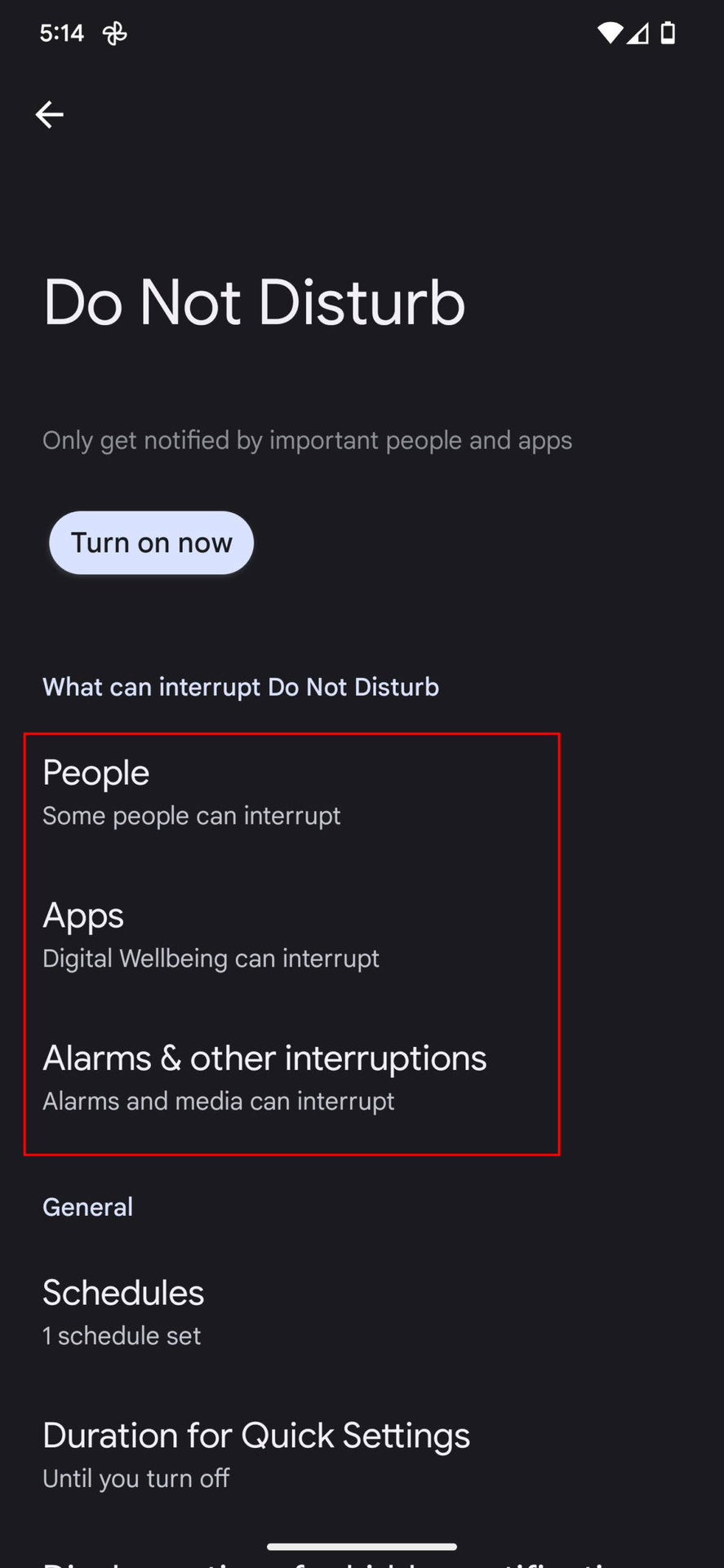 How to choose which notifications you want to hide or show 3