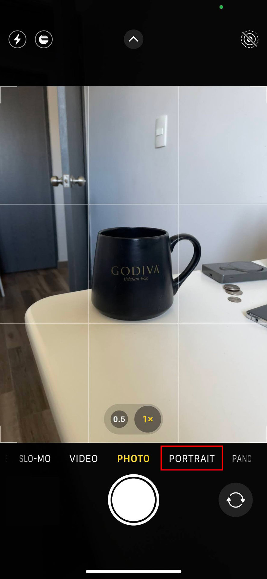 How to change the F Stop on the iPhone camera 1