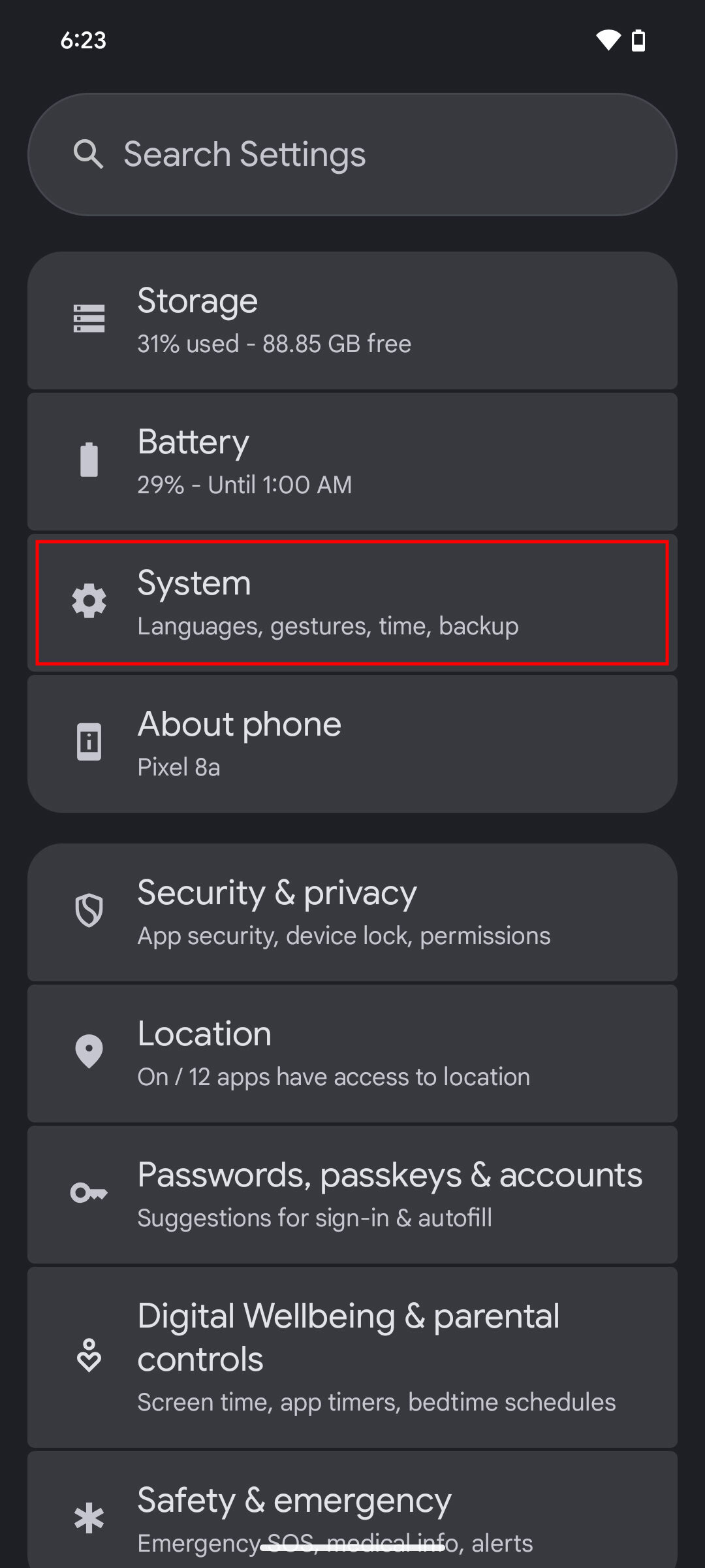 How to access the Gboard settings 1