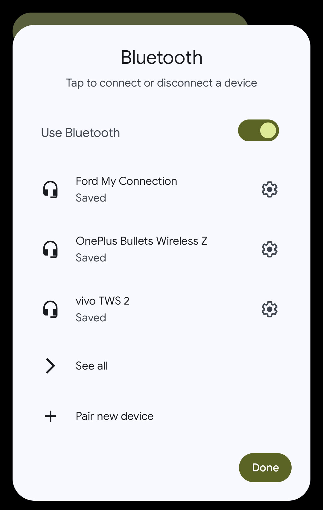 Pixel Android 14 Bluetooth tile 1 The Bluetooth tile in Android 14 QPR2.