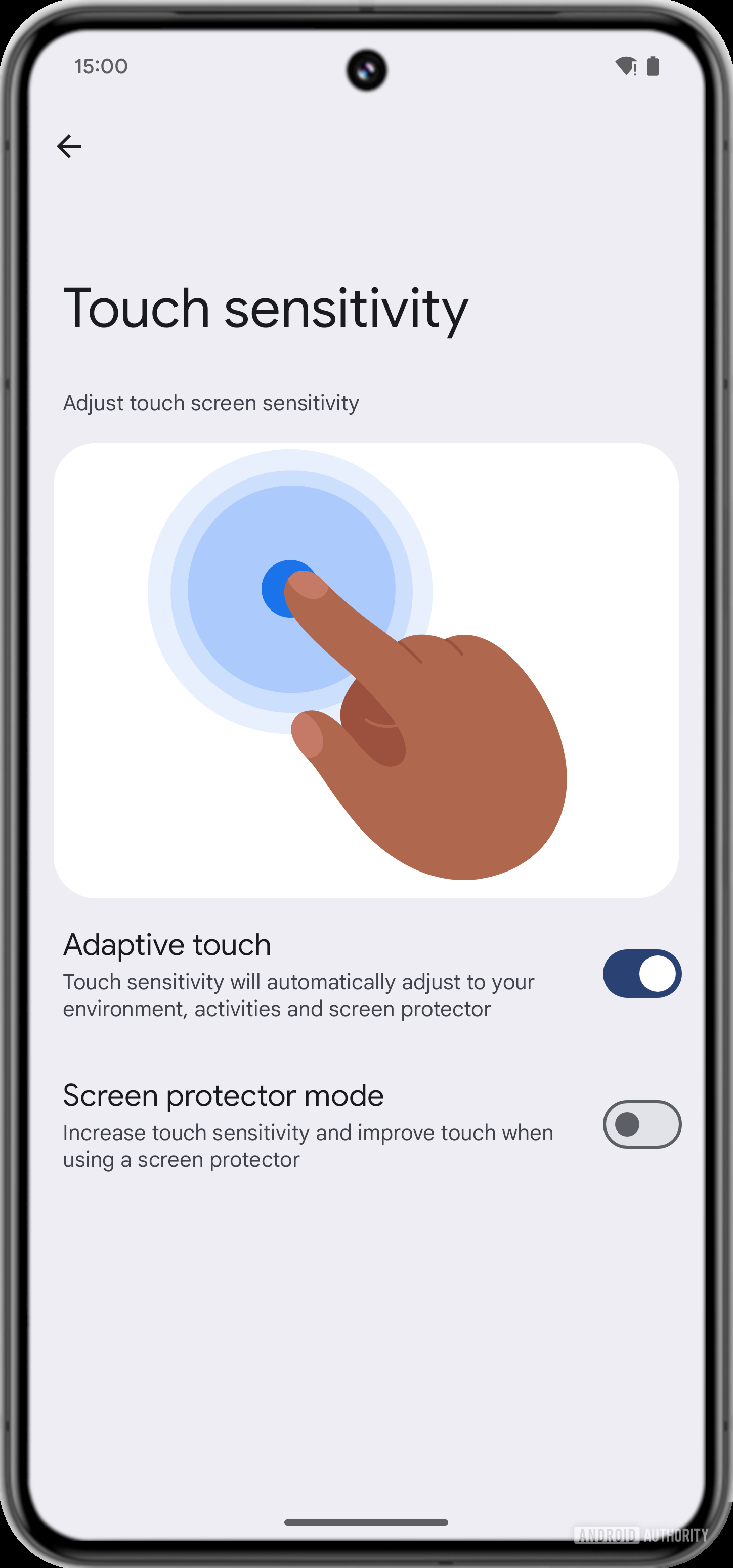 Android 15 adaptive touch Android 15 adaptive touch