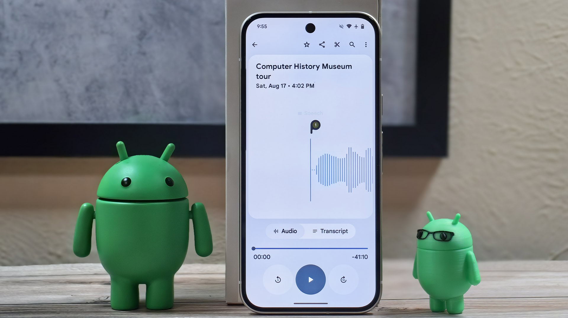 Pixel Recorder app on the Google Pixel 9 Pixel Recorder app on the Google Pixel 9