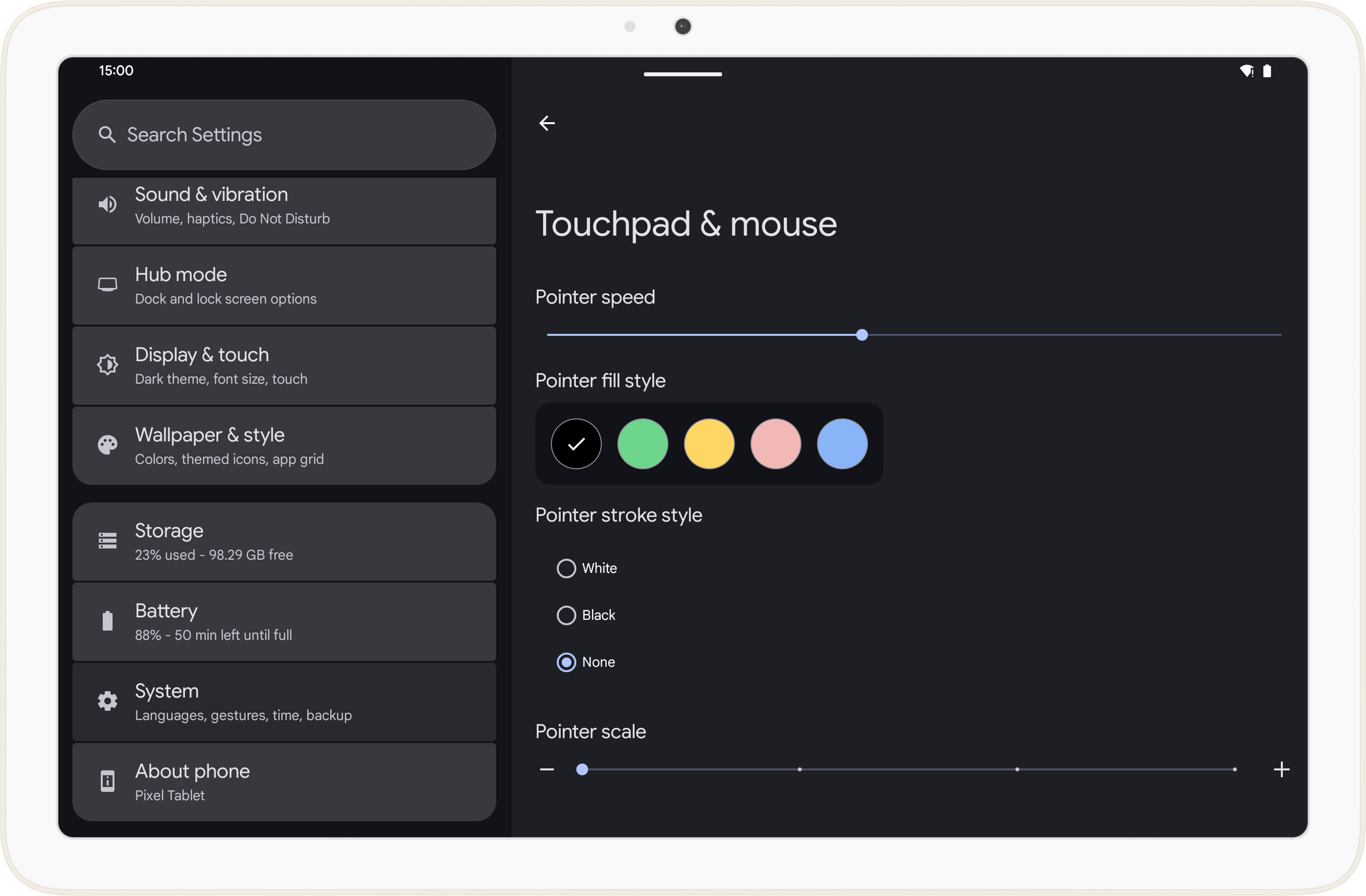 Android 15 QPR1 Beta 2 touchpad and mouse settings Android 15 QPR1 Beta 2 touchpad and mouse settings