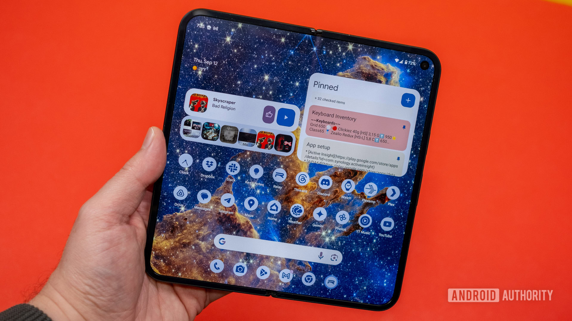 pixel 9 pro fold 2 Pixel 9 Pro Fold unfolded in hand