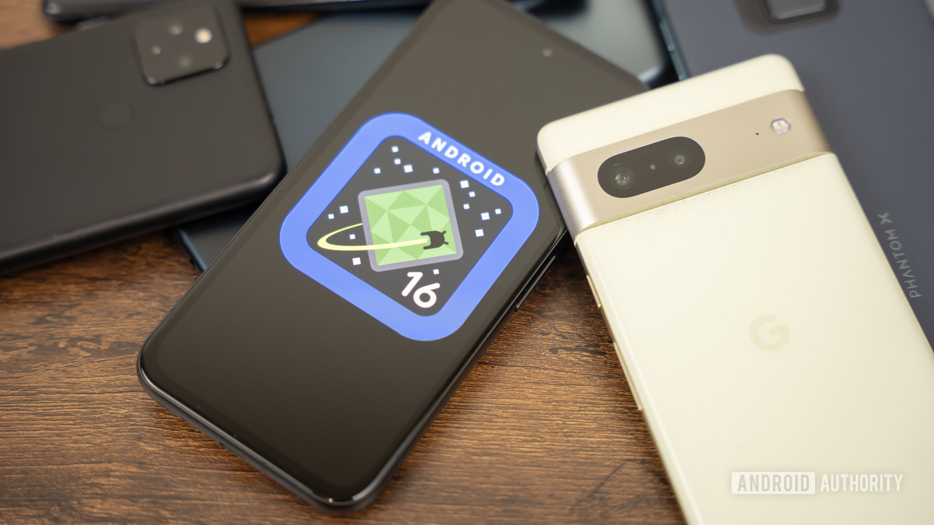 Android 16 logo on smartphone 06 Android 16 logo on smartphone 06