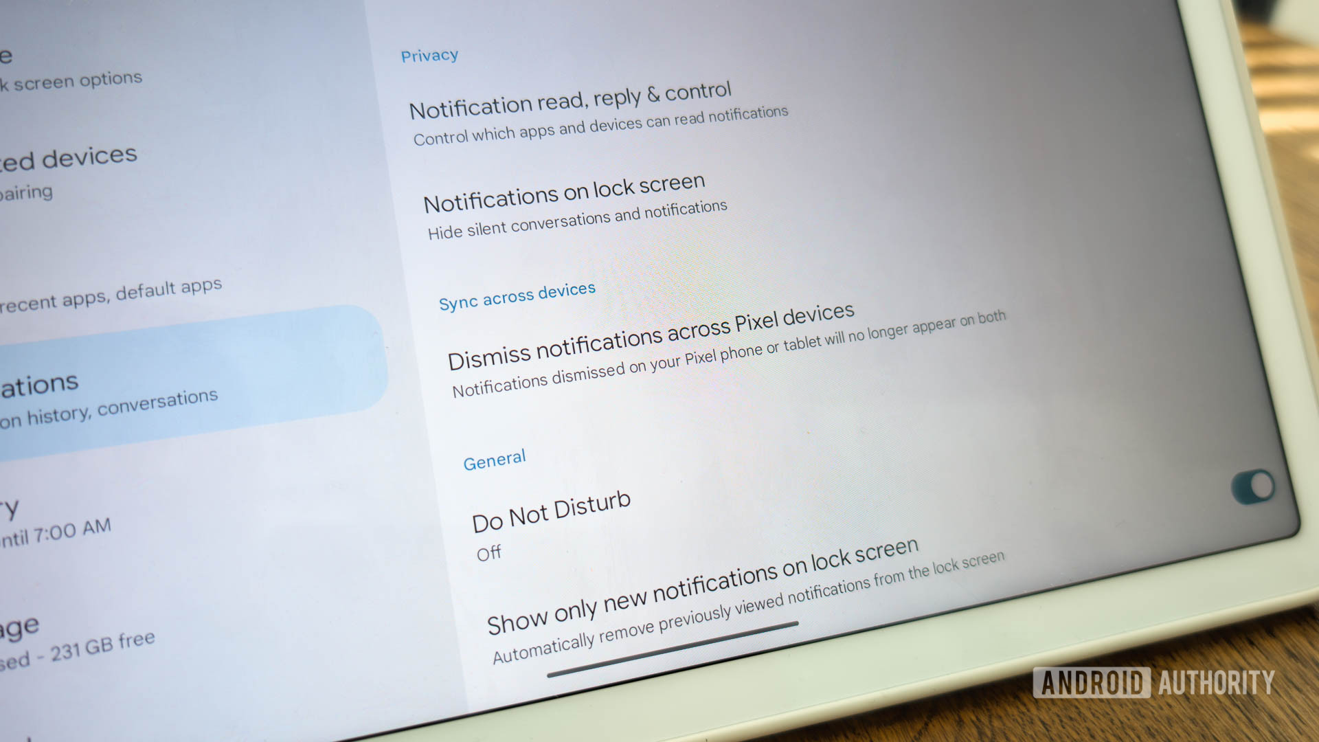 Google Pixel Tablet Sync Notification Dismissal (4 of 4) Google Pixel Tablet Sync Notification Dismissal (4 of 4)