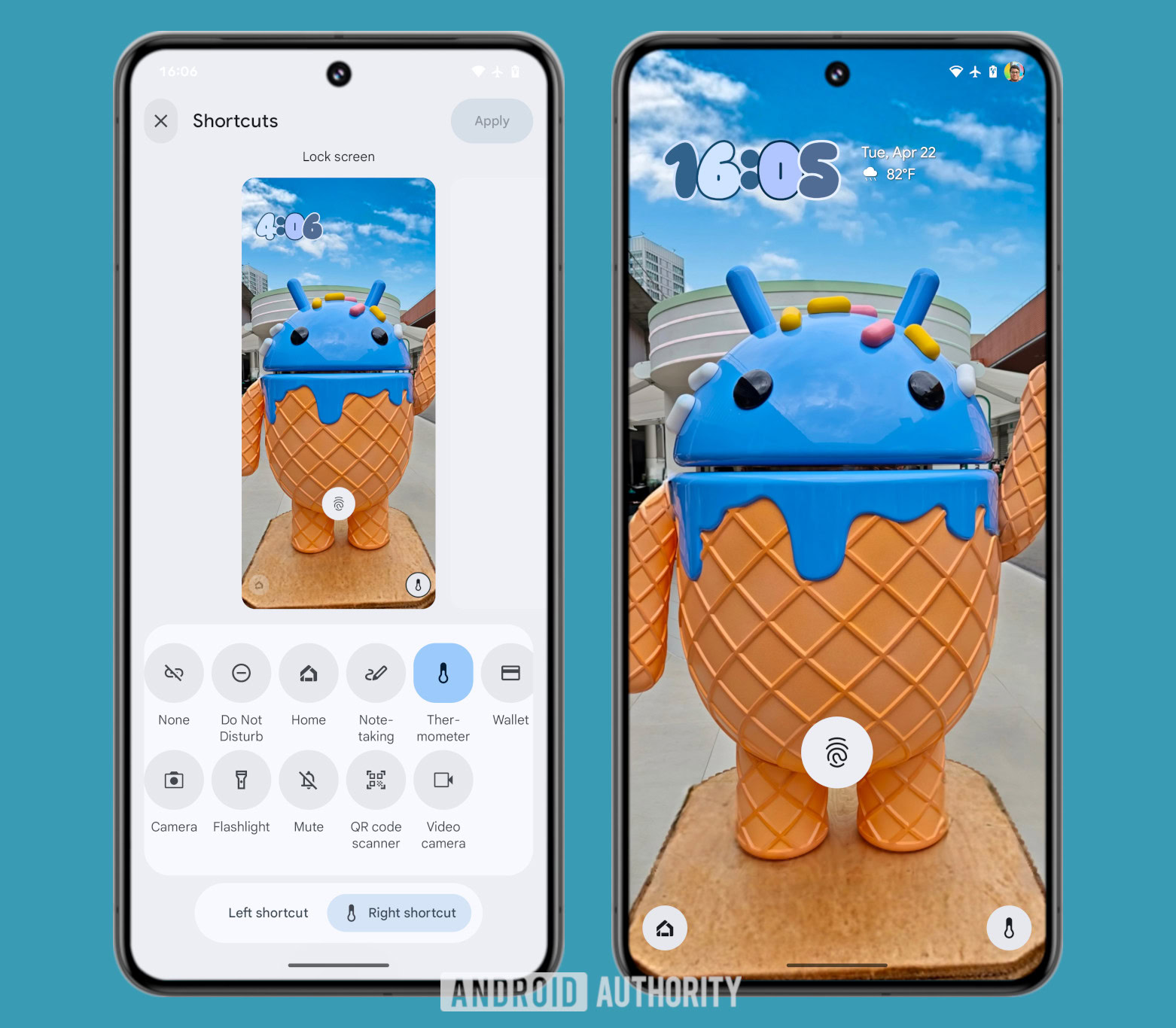 Pixel Thermometer lock screen shortcut Pixel Thermometer lock screen shortcut