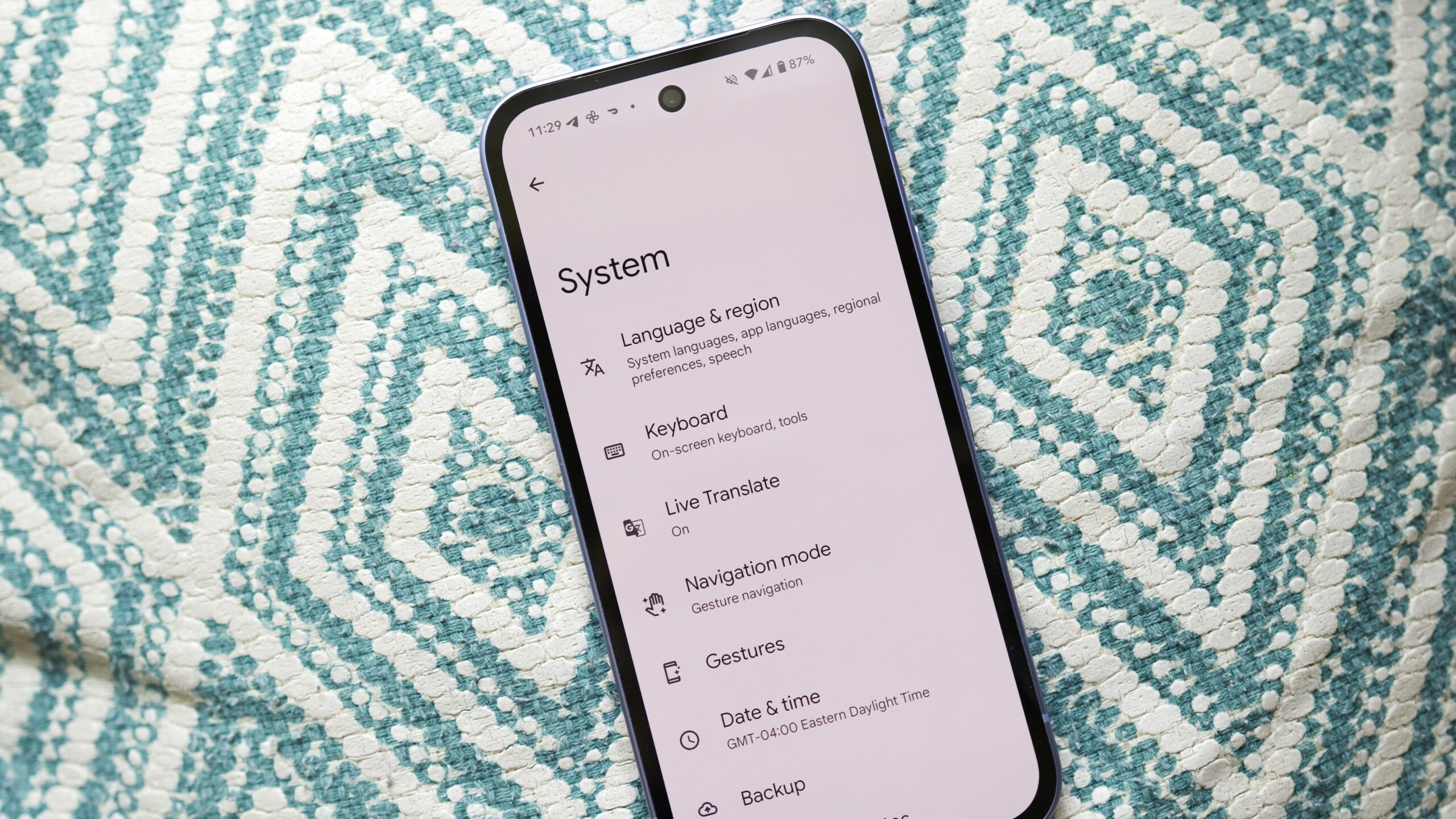 android 16 settings app pixel 9a 1 The Settings app in Android 16, shown on a Pixel 9a.